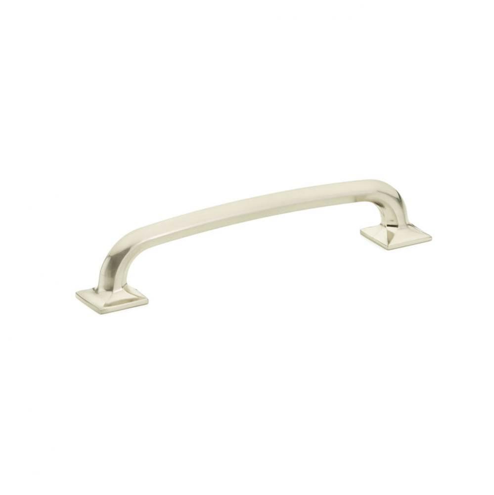 Pull, Square Bases, Brushed Nickel, 6'' cc