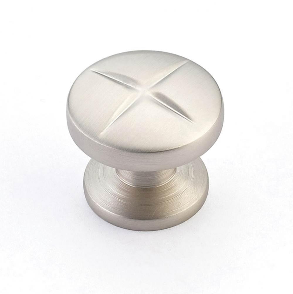 Knob, Satin Nickel, 1-3/8'' dia