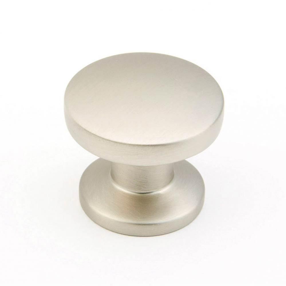 Knob, Satin Nickel, 1-3/8'' dia