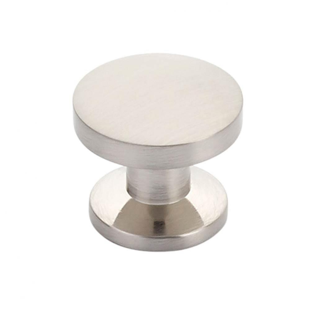 Knob, Brushed Nickel, 1-3/8'' dia