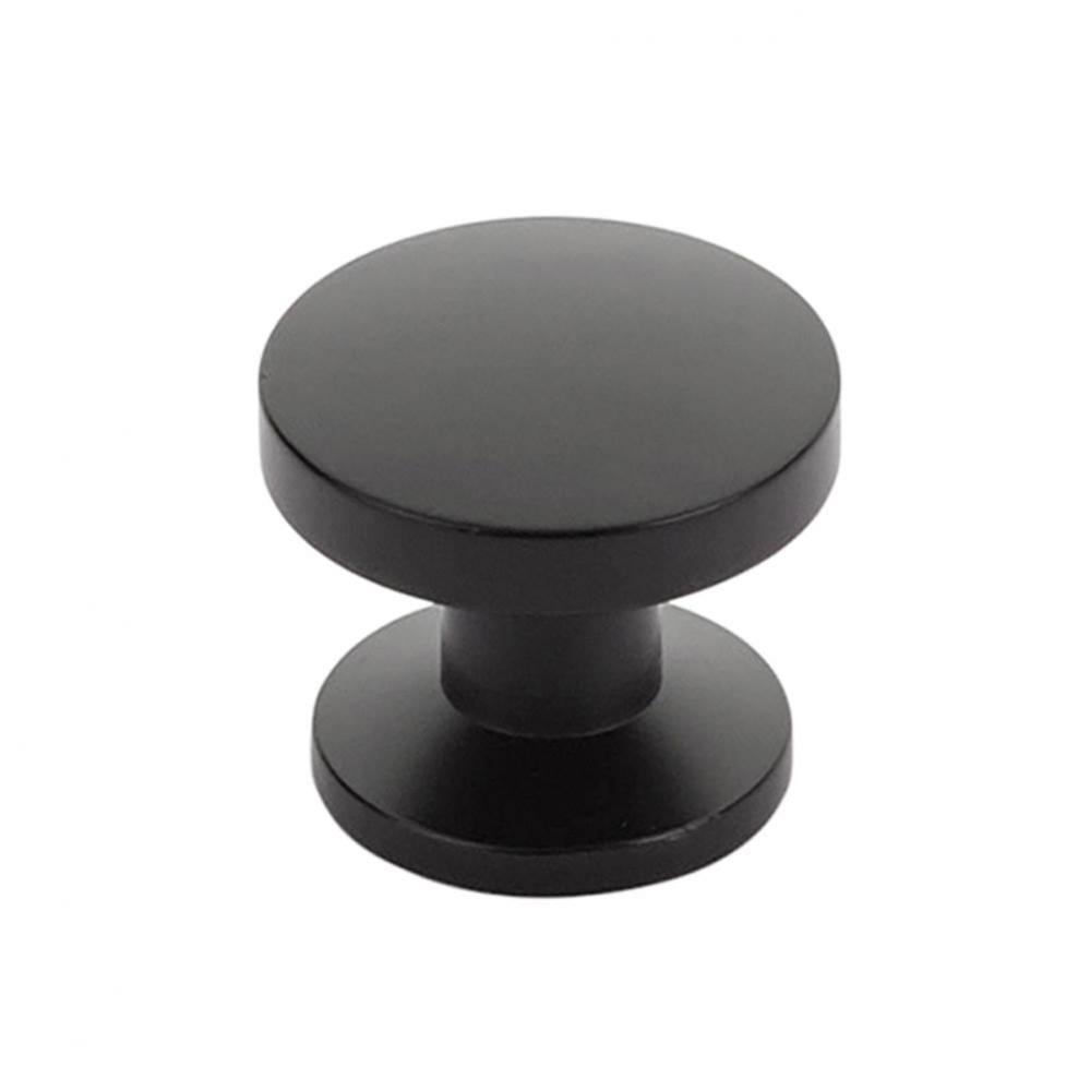 Knob, Matte Black, 1-3/8'' dia