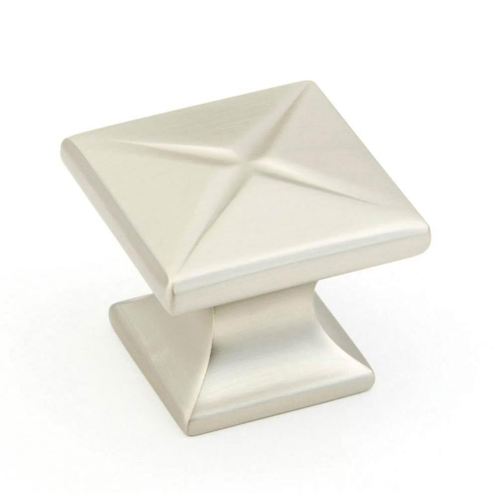 Knob, Satin Nickel, 1-3/8'' dia