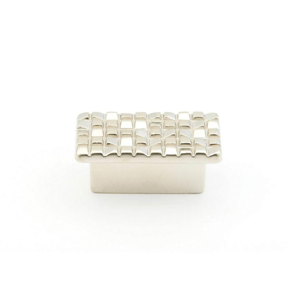 Knob, Rectangle, Satin Nickel, 32 mm cc