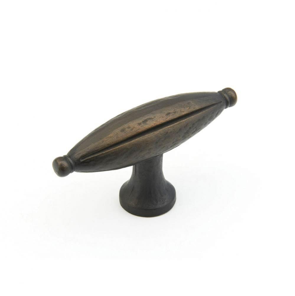 Knob, Large oval, Ancient Bronze 1-7/8''