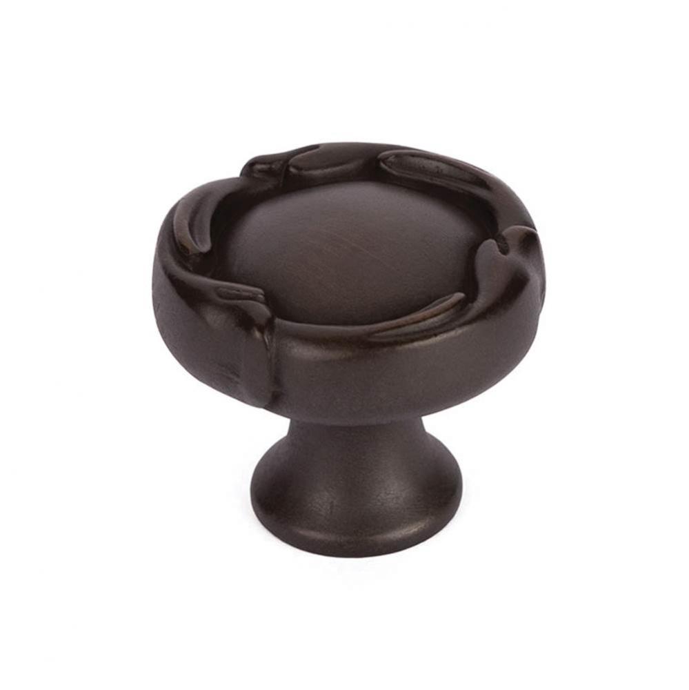 Knob, Round, Ancient Bronze, 1-5/16'' dia