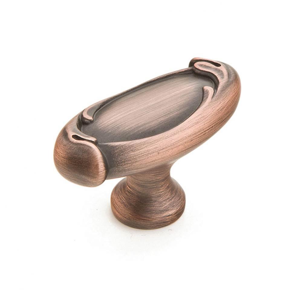 Knob, Oval, Empire Bronze, 1-7/8''