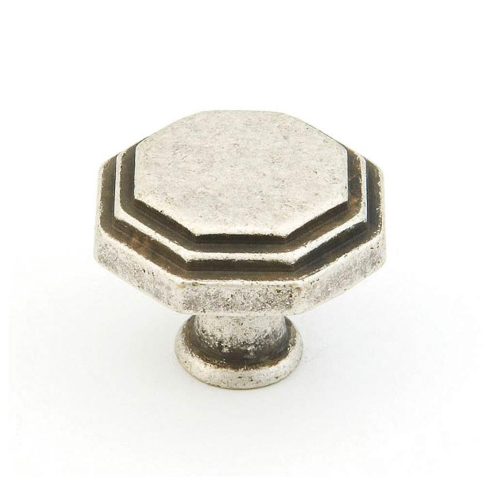 Knob, Firenza Silver, 1-1/8'' dia
