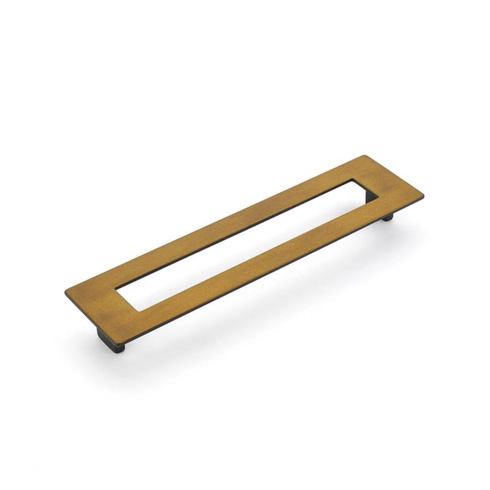 Pull, Rectangle, Burnished Bronze, 192 mm cc