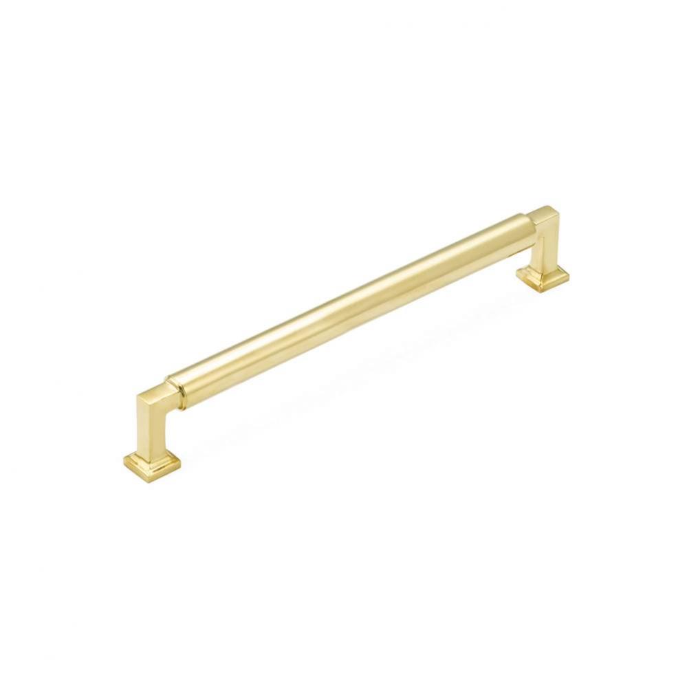 Pull, Unlacquered Brass, 8'' cc