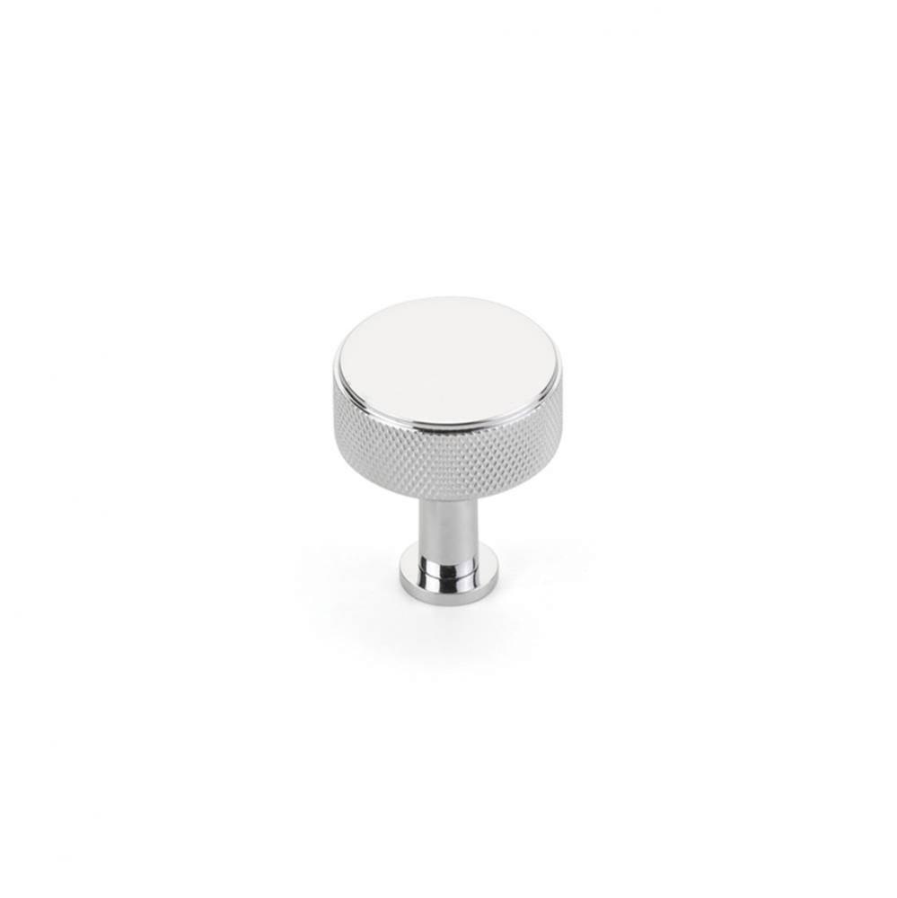 Pub House, Knob, Knurled, Polished Chrome, 1-1/4'' cc