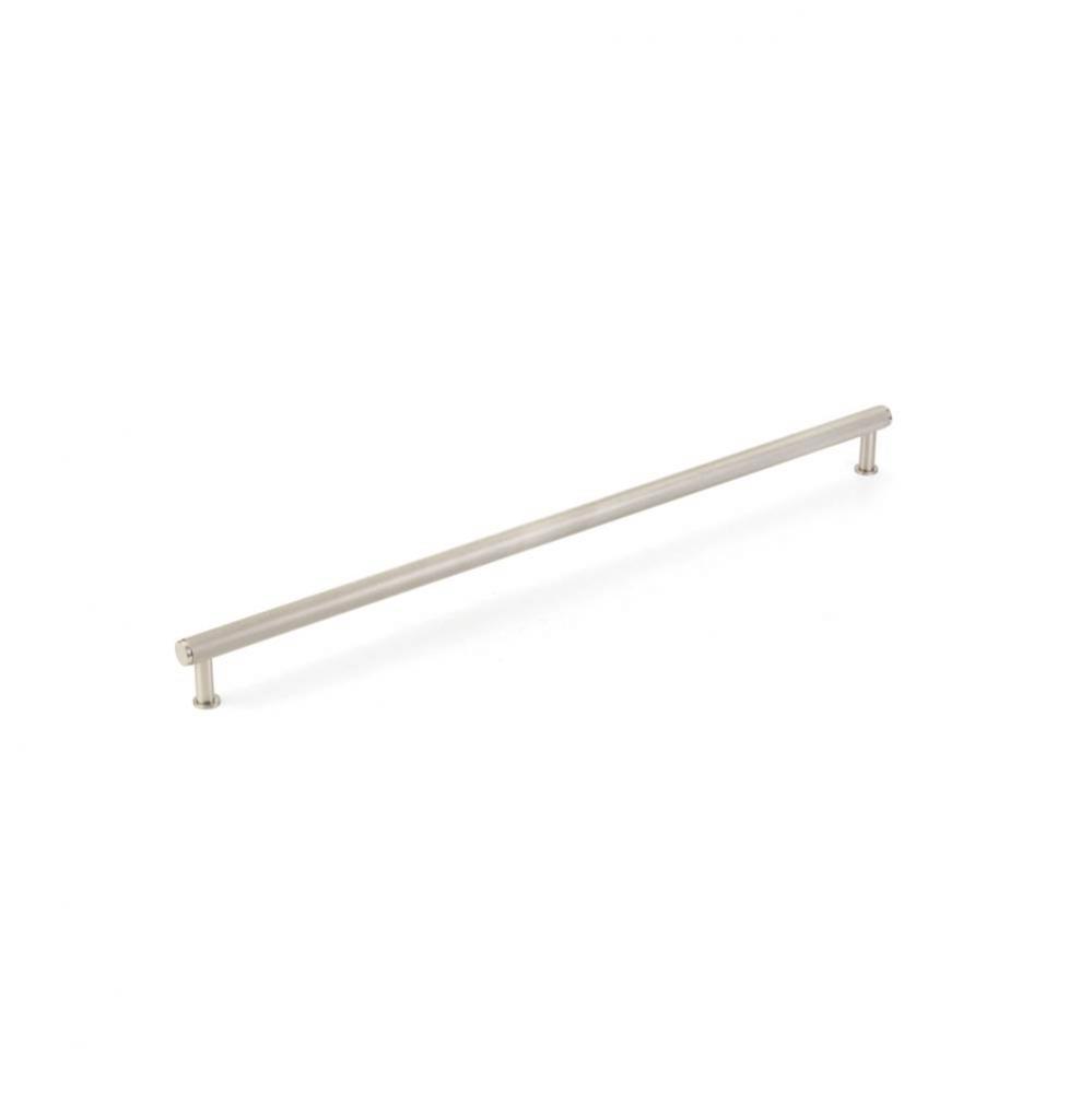 Pub House, Appliance Pull, Knurled, Brushed Nickel, 24'' cc