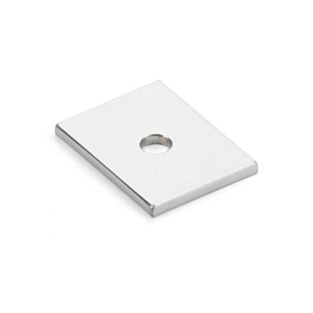 Pub House, Backplate for Knob, Polished Chrome, 1''