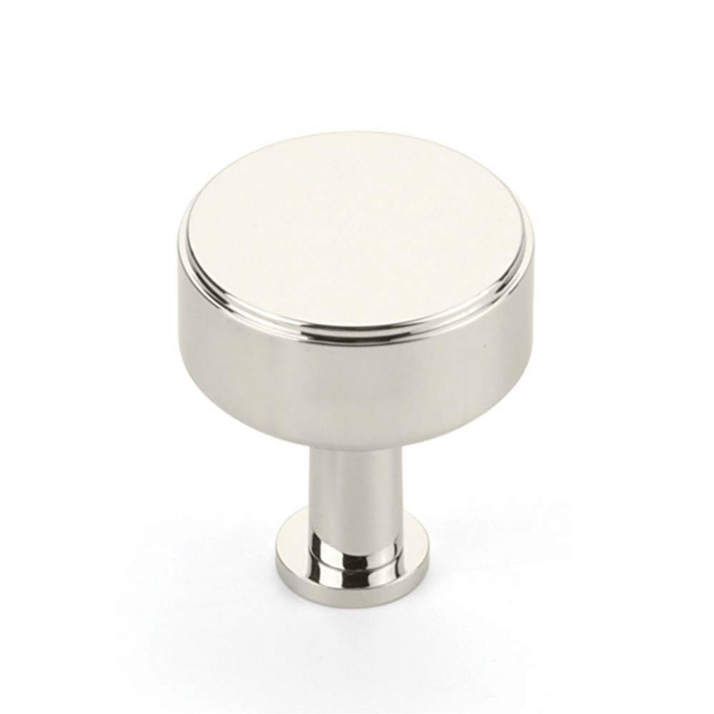 Pub House, Knob, Polished Nickel, 1-1/4'' cc