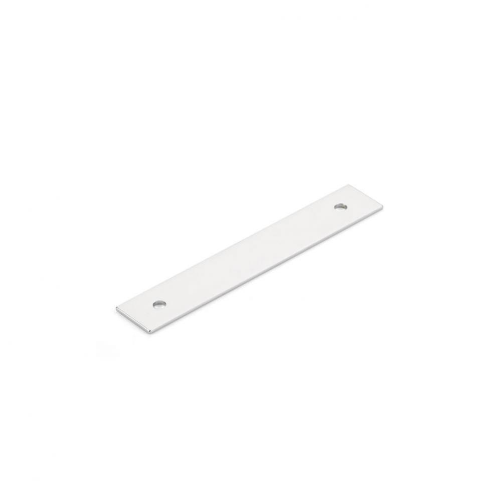 Pub House, Backplate for Pull, Polished Chrome, 3-1/2'' cc