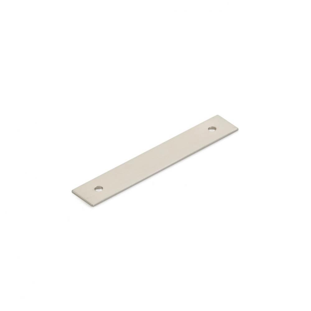 Pub House, Backplate for Pull, Brushed Nickel, 3-1/2'' cc