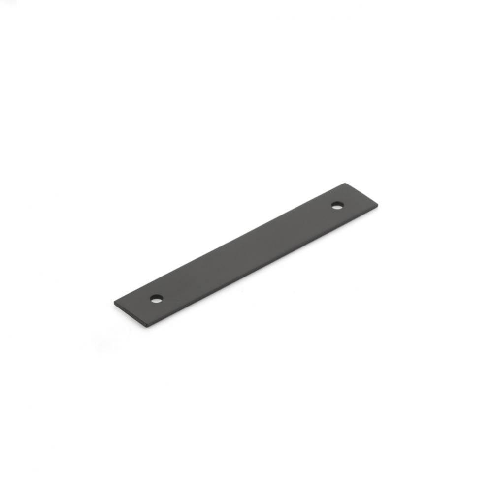 Pub House, Backplate for Pull, Matte Black, 3-1/2'' cc