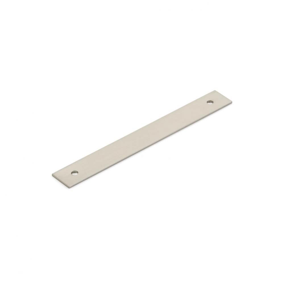 Pub House, Backplate for Pull, Brushed Nickel, 5'' cc