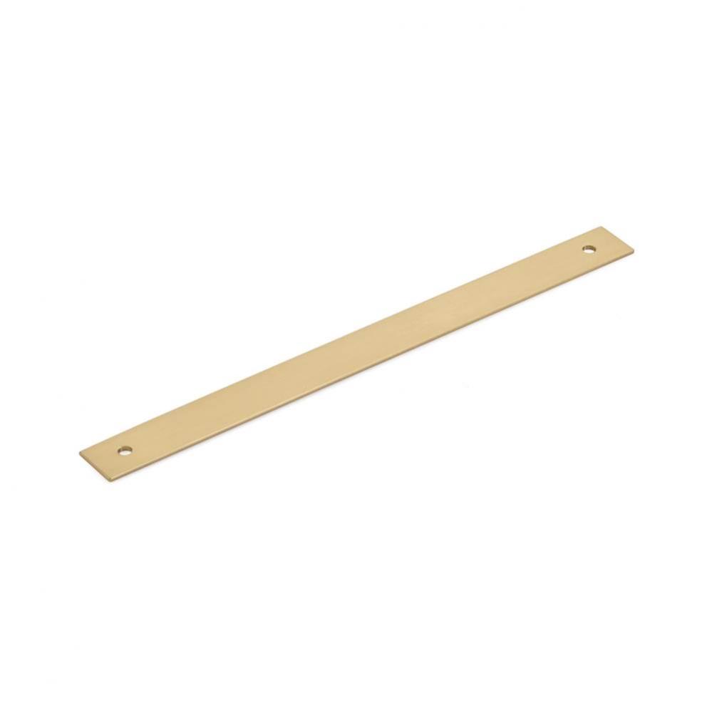 Pub House, Backplate for Pull, Signature Satin Brass, 8'' cc
