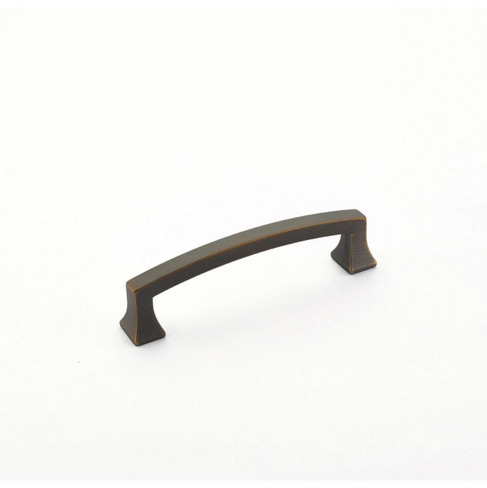 Pull, Arched, Ancient Bronze, 4'' cc