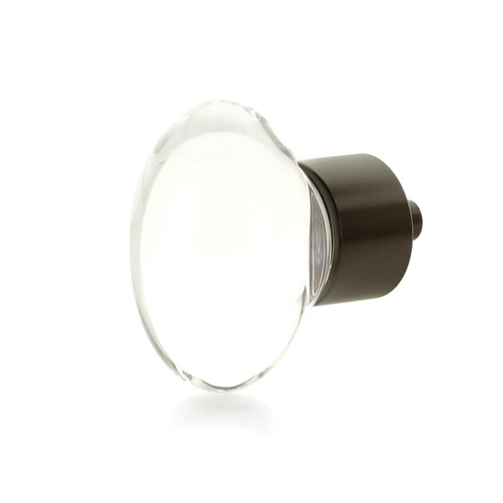 Oval Glass Knob, Oil Rubbed Bronze, 1-3/4'' dia