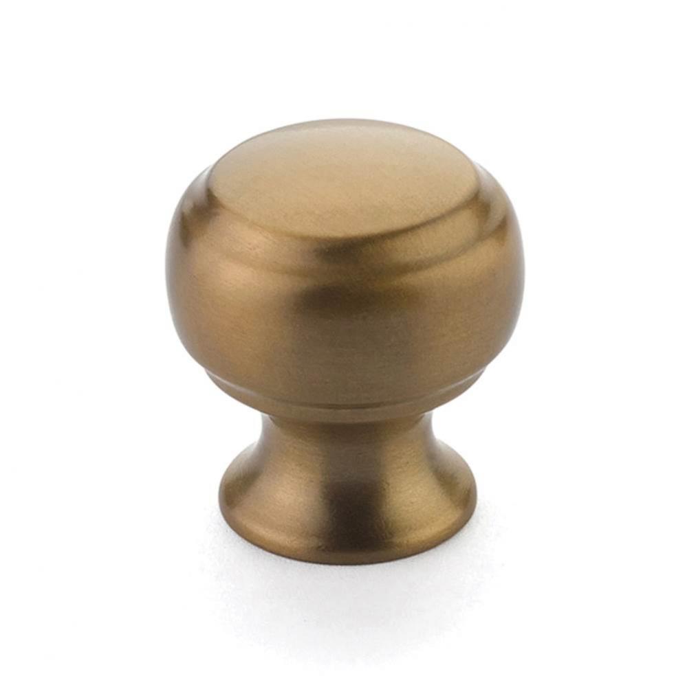 Knob, Brushed Bronze, 1-1/8'' dia