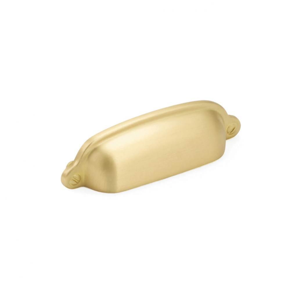 Cup Pull, Satin Brass, 3'' cc