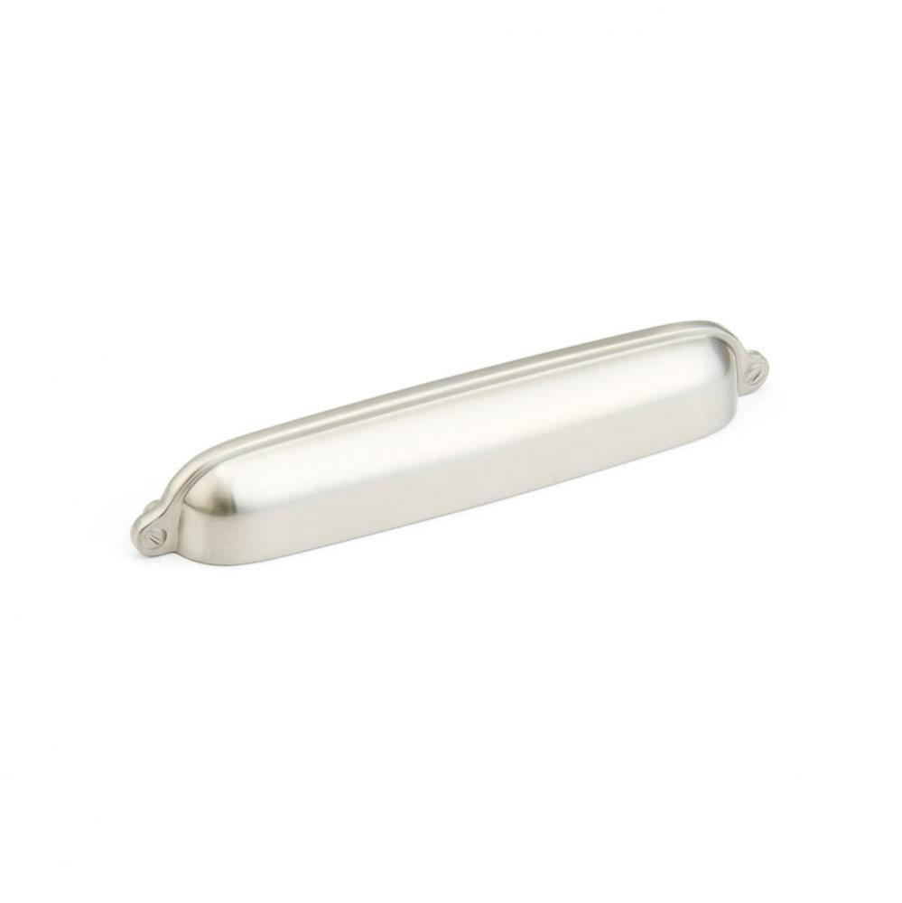 Cup Pull, Satin Nickel,  6'' cc