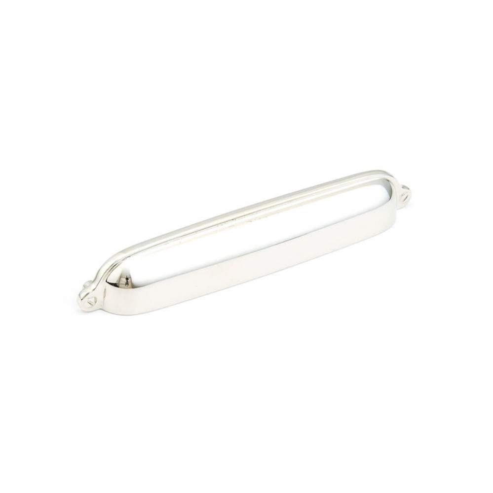 Cup Pull, Polished Nickel, 6'' cc
