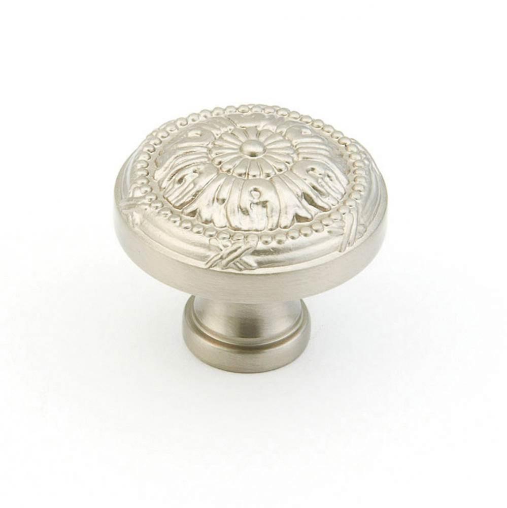 Knob, Satin Nickel, 1-1/4'' dia