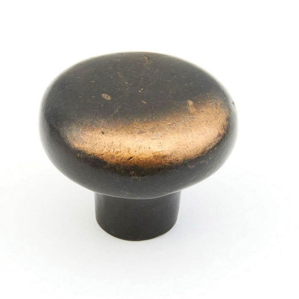 Knob, Antique Bronze, 1-5/8'' dia