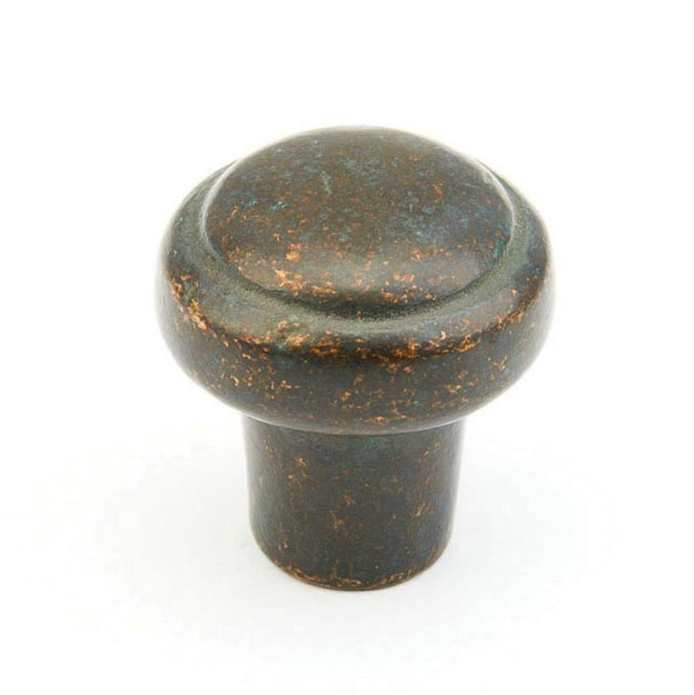 Knob, Round, Verde Imperiale, 1-3/8'' dia