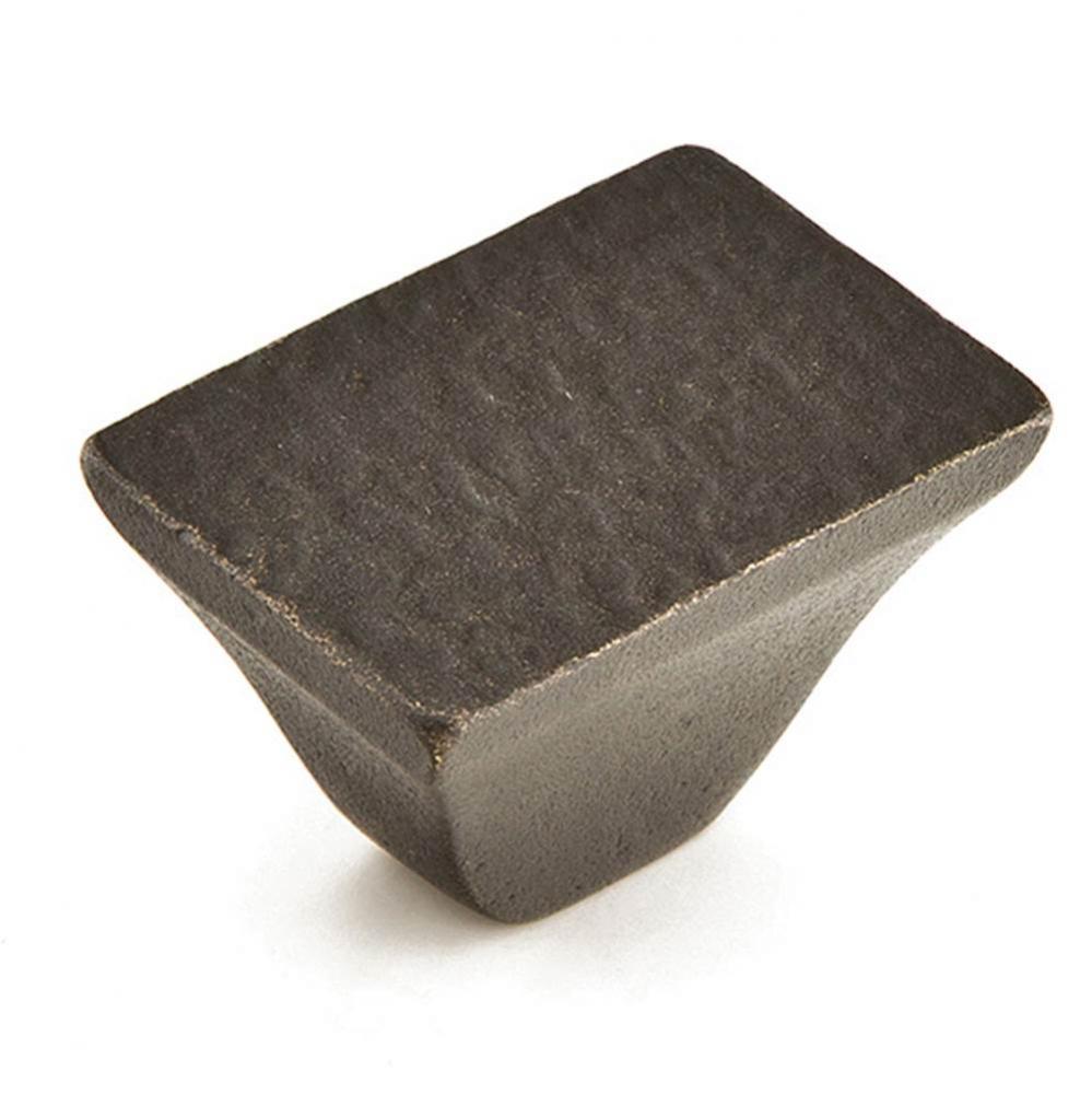 Knob, Rectangle, Black Bronze, 1-1/4''