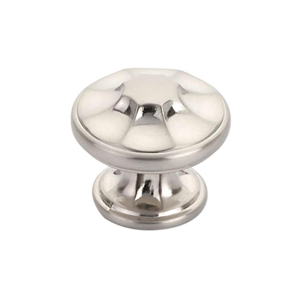 Knob, Brushed Nickel, 1-3/8'' dia