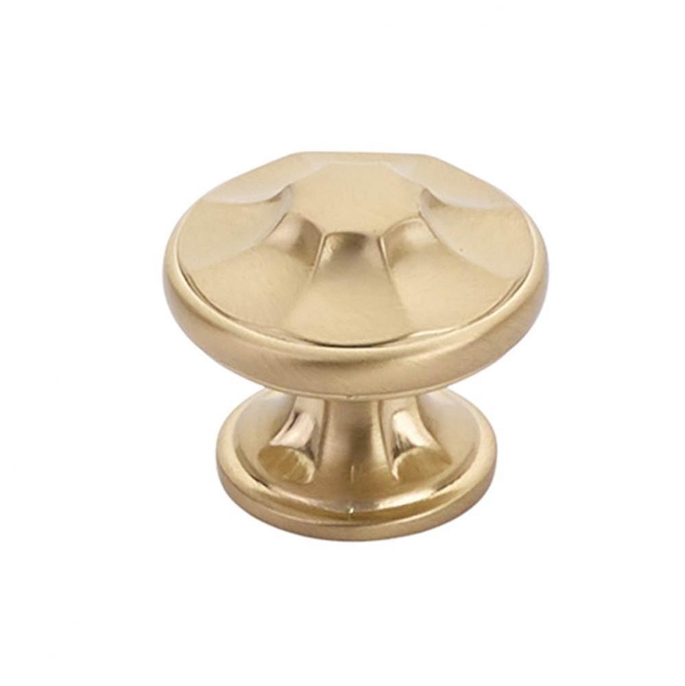 Knob, Signature Satin Brass,1-3/8'' dia