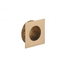 Schaub and Company 211009-SSB - Urbano, Square Recessed Pull, Signature Satin Brass, 3'' Overall