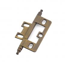 Schaub and Company 1100M-ALB - Hinge, Minaret Tip Non-Mortise, Antique Light Brass