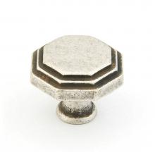 Schaub and Company 283-FS - Knob, Firenza Silver, 1-1/8'' dia