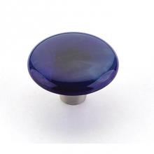 Schaub and Company 31-SPS - Knob, Round, Sapphire Silk, 1-1/2'' dia