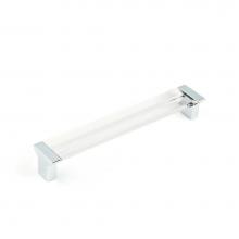 Schaub and Company 317-26 CL - Positano, Pull, Polished Chrome, Clear, 6-5/16'' cc