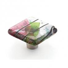 Schaub and Company 34-COT - Knob, Square, Turquoise Confetti, 1-1/2'' dia