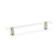 Schaub and Company 406-PN - Pull, Adjustable clear Acrylic, Polished Nickel, 6'' cc