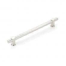 Schaub and Company 428-PN - Fonce Bar Pull, 8'' cc with Polished Nickel
