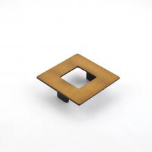 Schaub and Company 443-BRBZ - Pull, Square, Burnished Bronze, 64 mm cc