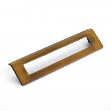 Schaub and Company 451-BRBZ - Pull, Angled Rectangle, Burnished Bronze, 160 mm cc