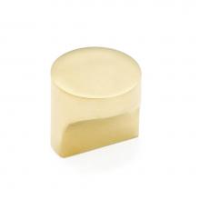 Schaub and Company 471-UNBR - Round T-Knob, Unlacquered Brass, 1-1/4''