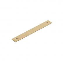 Schaub and Company 5105B-SSB - Pub House, Backplate for Pull, Signature Satin Brass, 5'' cc