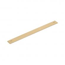 Schaub and Company 5108B-SSB - Pub House, Backplate for Pull, Signature Satin Brass, 8'' cc