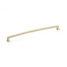 Schaub and Company 529-SSB - Pull, Arched, Signature Satin Brass, 12'' cc