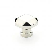 Schaub and Company 531-PN - Knob, Faceted, Polished Nickel, 1-1/4'' dia