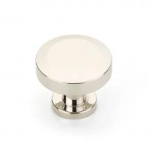 Schaub and Company 550-PN - Round Knob, Polished Nickel, 1-1/4'' dia